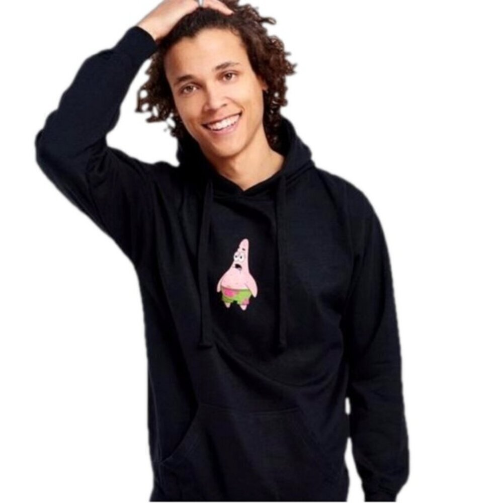 Sponge Bob Square Pants Patrick Star Graphic Hoodie Small Fan Streetwear Cartoon